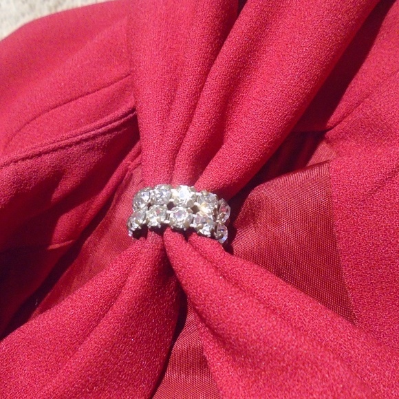 ANN TAYLOR Special Occasion Red Midi Sheath Dress - Picture 8 of 10